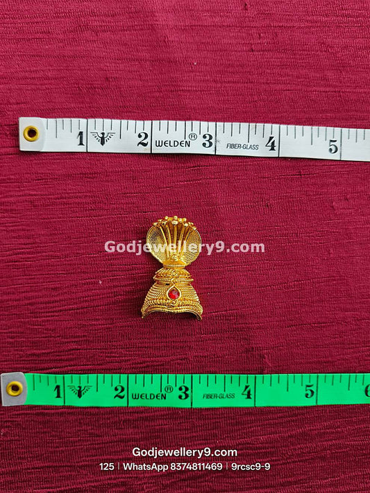 Deity Snake Mukut Gold Plated Small Half Crown Kireetam 9rcsc9 godjewellery9.com