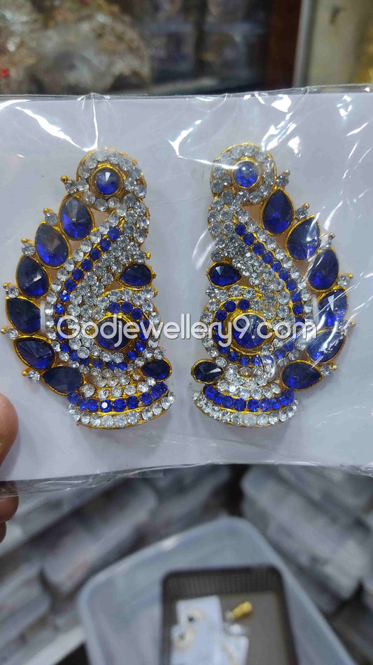 Deity Stone Earrings karna Pathakam God Jewellery G48 Godjewellery9