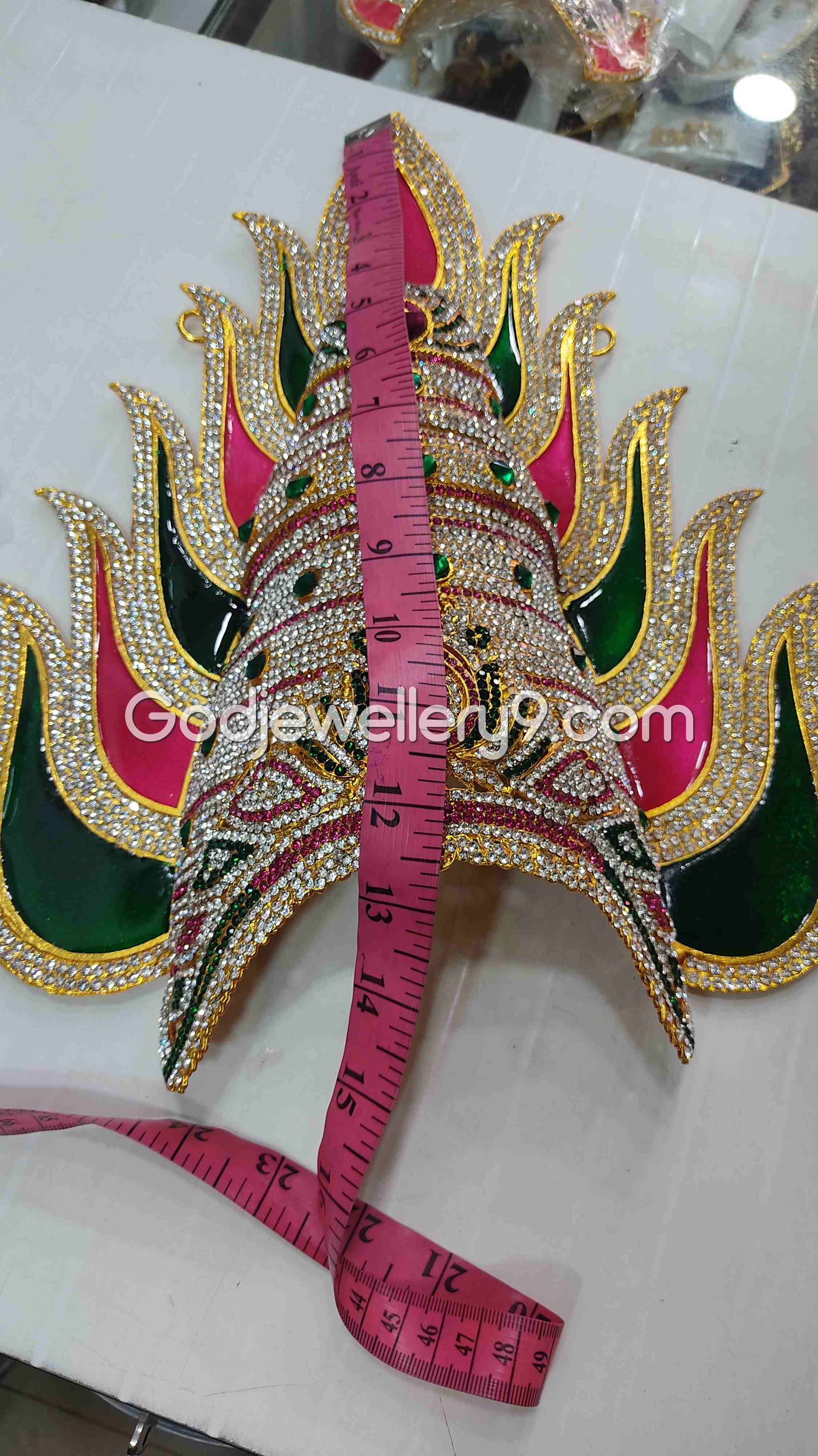 Deity Stone Jwala Mukut God Jewelley Sudar Crown Kireetam G2
Godjewellery9 2