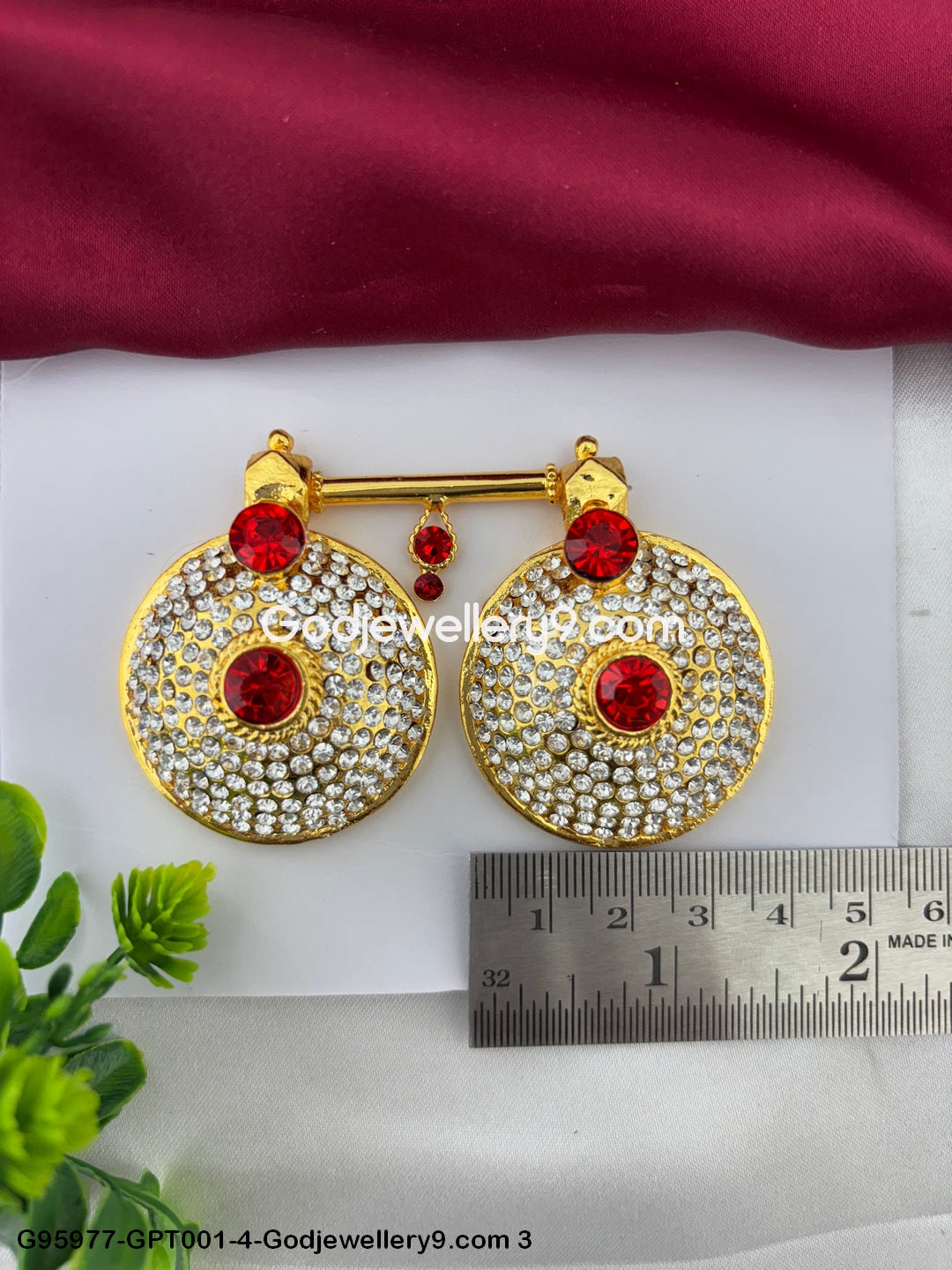 Deity Stone Mangalsutra And Pottu Thali for Amman Idol Decoration G95977-GPT001-4-Godjewellery9.com 3