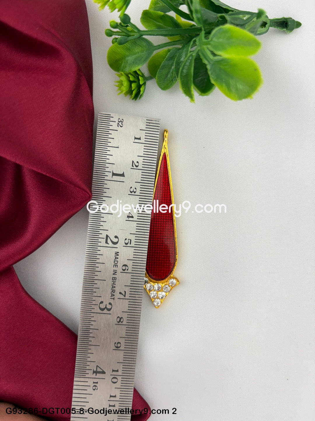 Deity Stone Tilak God Bindi Ram Murti Idol Alankaram G93286-DGT005-8 -Godjewellery9.com 2