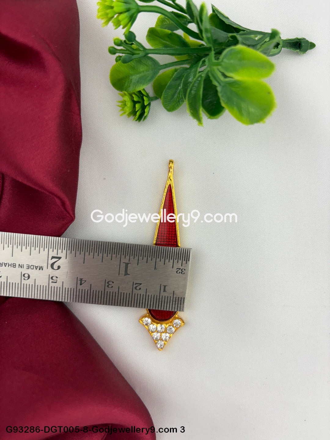 Deity Stone Tilak God Bindi Ram Murti Idol Alankaram G93286-DGT005-8 -Godjewellery9.com 3