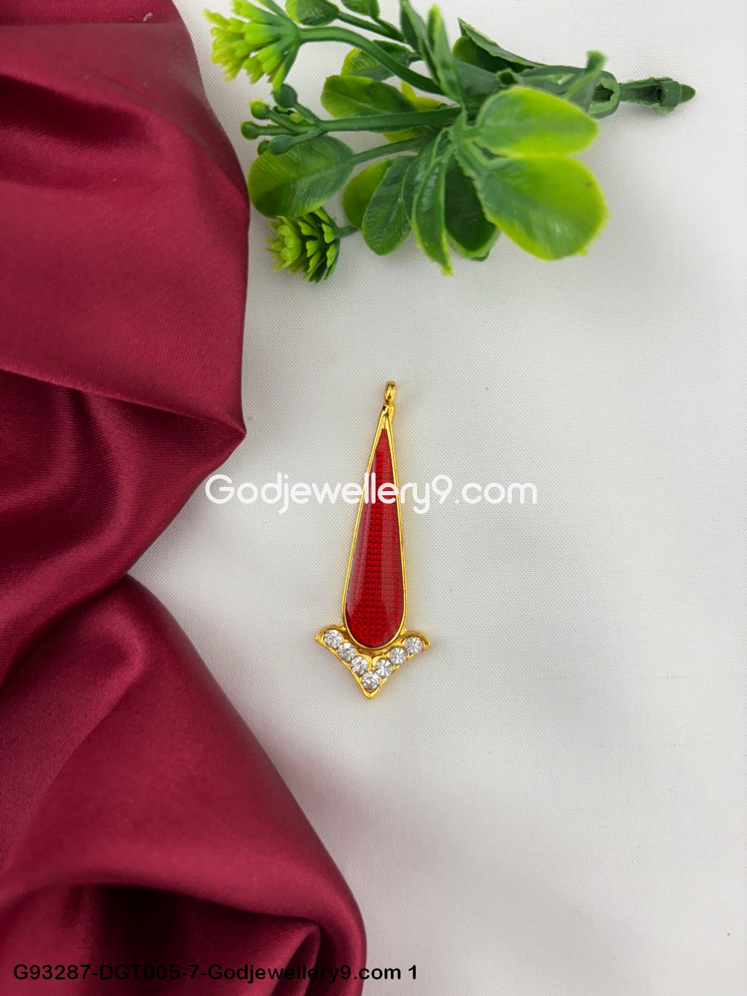Deity Stone Tilak God Temple Jewelry Bindi Murti Idol Alankaram G93287-DGT005-7 -Godjewellery9.com 1
