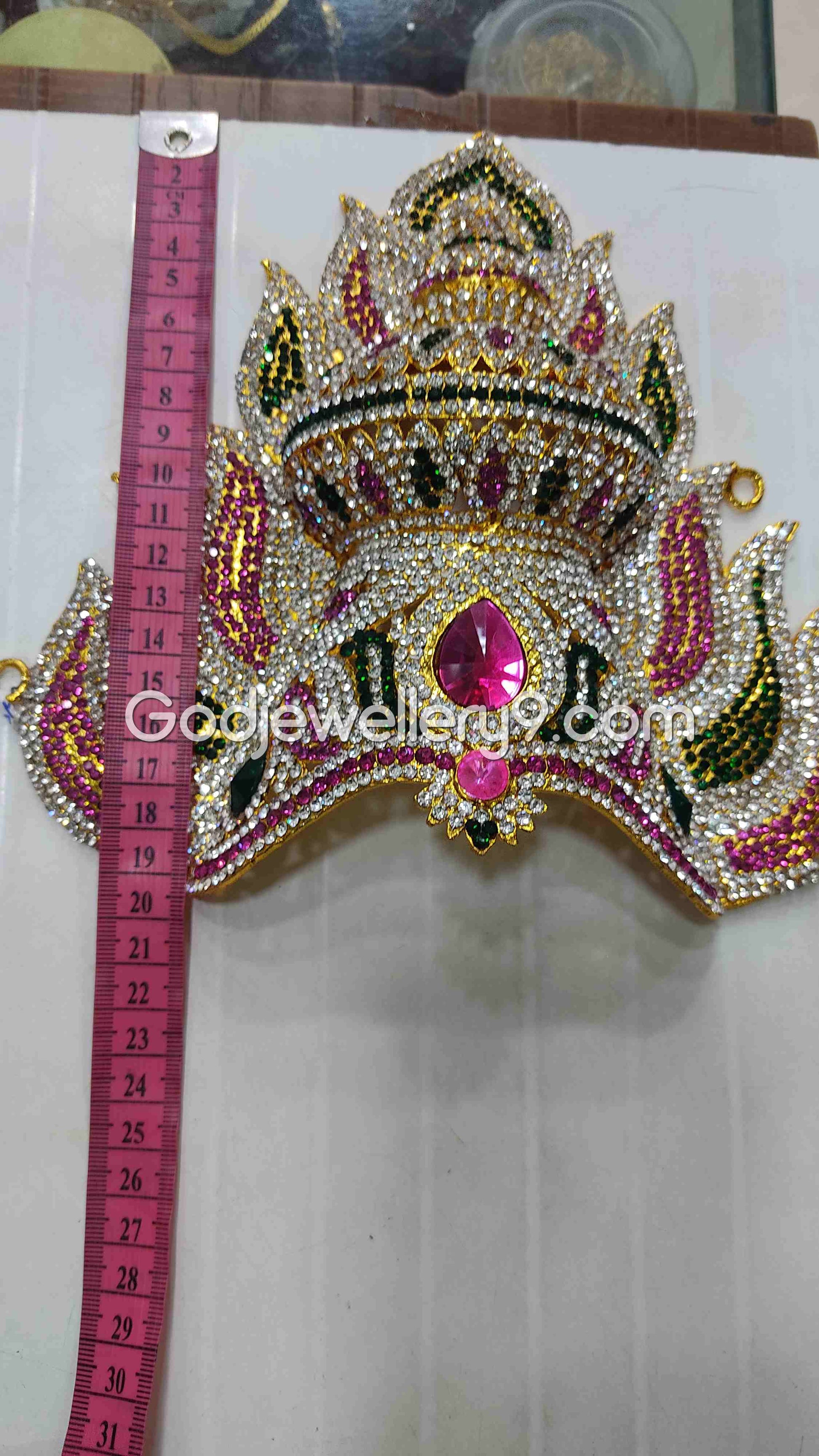 Deity Sudar Crown Mariamman God Jwala Mukut Temple Kireetam G13 Godjewellery9 2