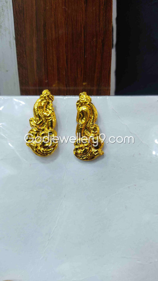 Deity Temple Gold Plated Earrings Karna pathakam All Gods 1 Godjewellery9