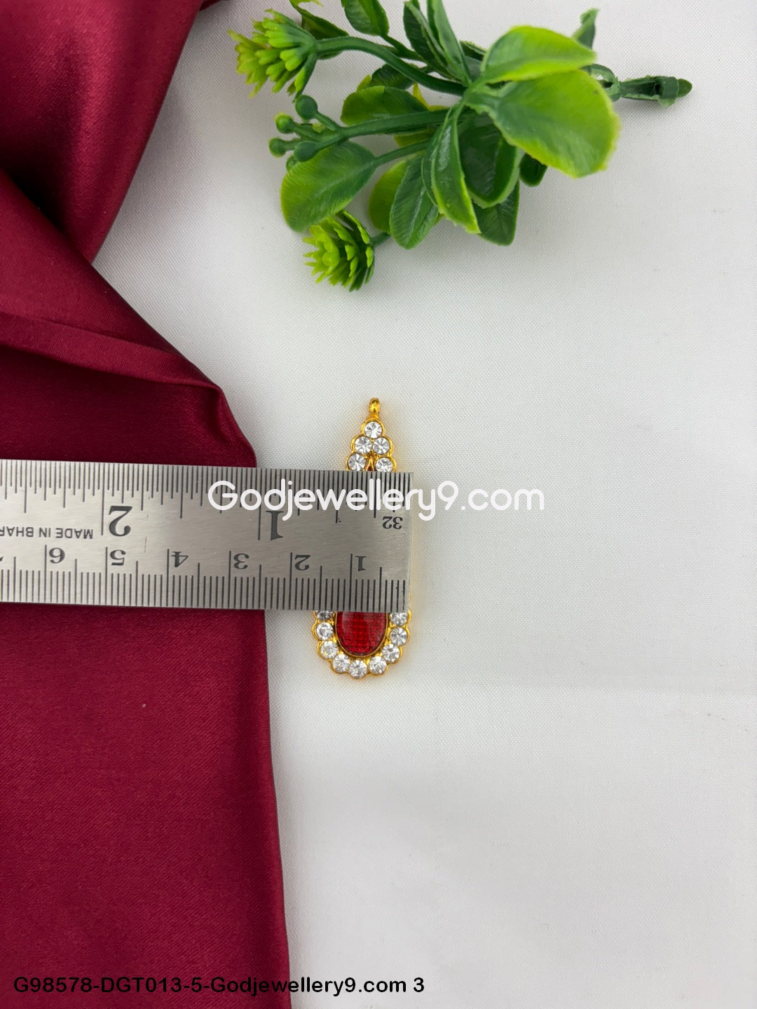 Deity Tilak Stone Bindi God Namam Online for Temple Decoration Use G98578-DGT013-4-Godjewellery9.com 3