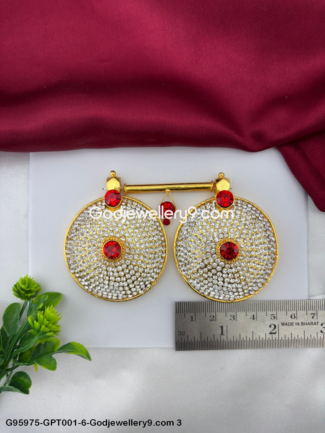 Devi Ammavari Stone Mangalsutra Pottu Thali for Deity God Puja Use G95975-GPT001-6-Godjewellery9.com 3