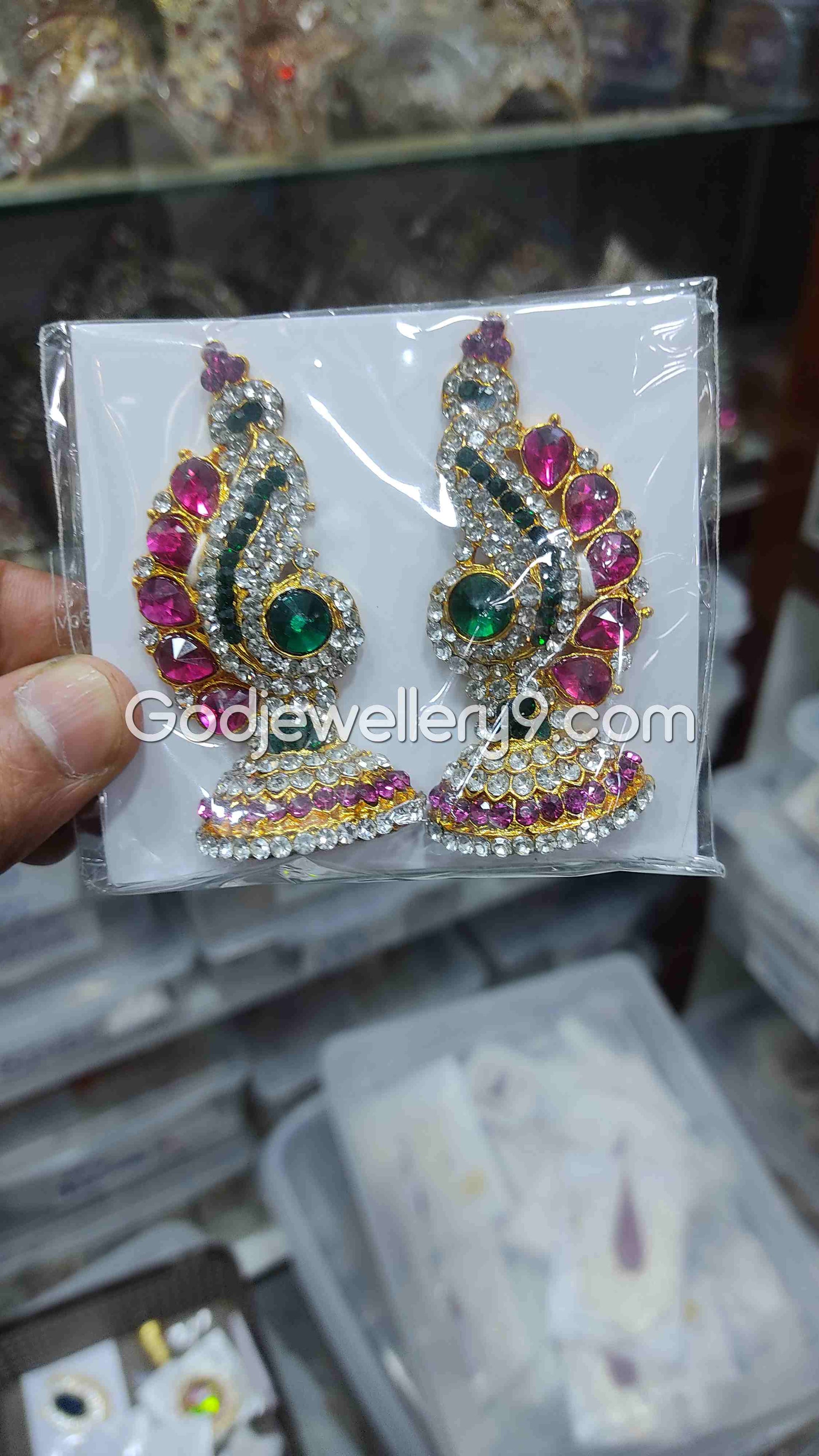 Earrings Deity God Amman Multi karna Pathakam G37 Godjewellery9