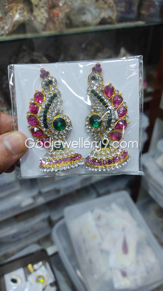 Earrings Deity God Amman Multi karna Pathakam G37 Godjewellery9