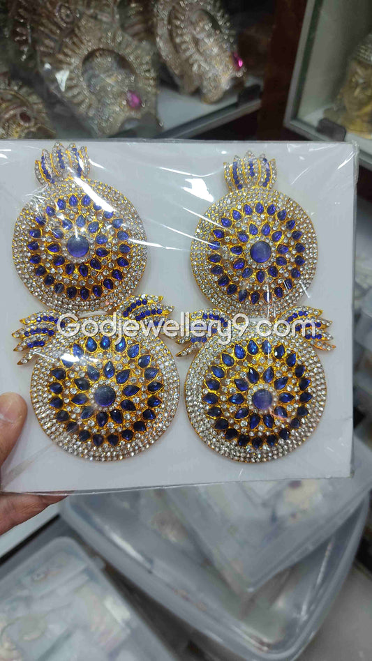 Earrings Multicolor karna Pathakam God Deity For Amman G24 Godjewellery9