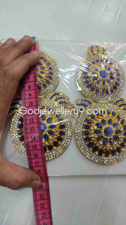 Earrings Multicolor karna Pathakam God Deity For Amman G24 Godjewellery9
1