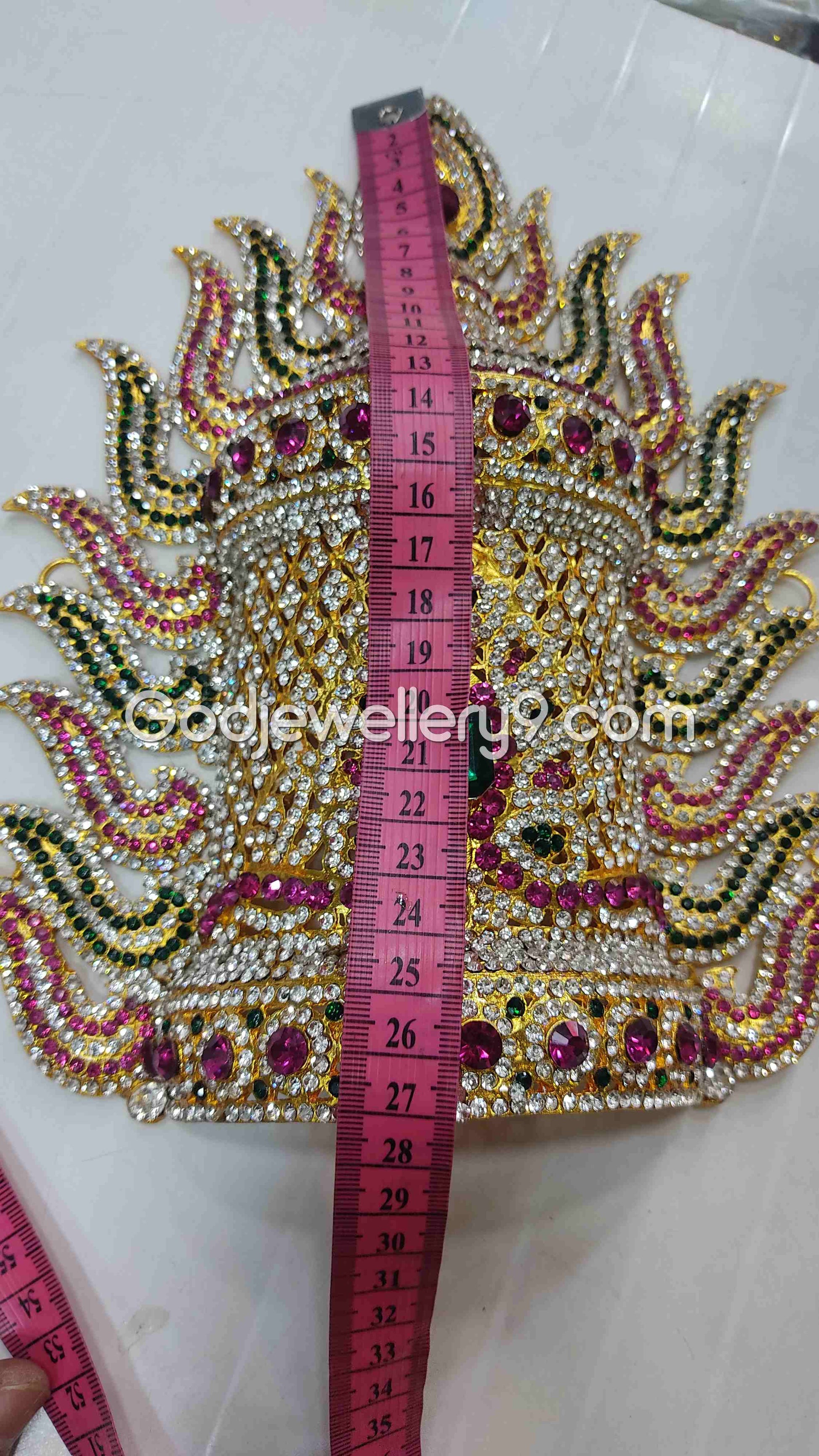 God Deity Stone Kireetam Mukut Sudar Crown Jwala Jewelley G9 Godjewellery9 2