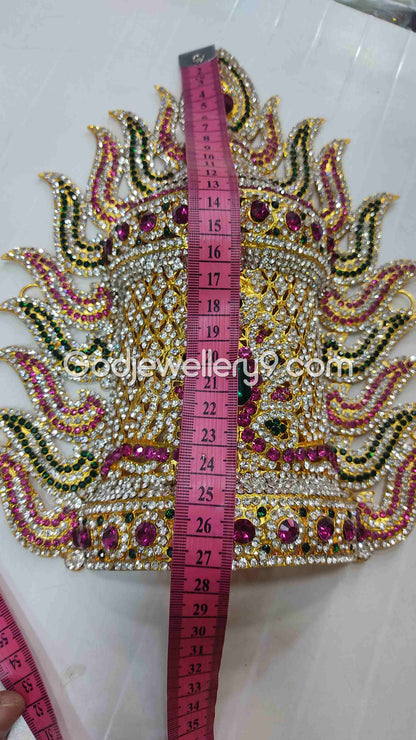 God Deity Stone Kireetam Mukut Sudar Crown Jwala Jewelley G9 Godjewellery9 2