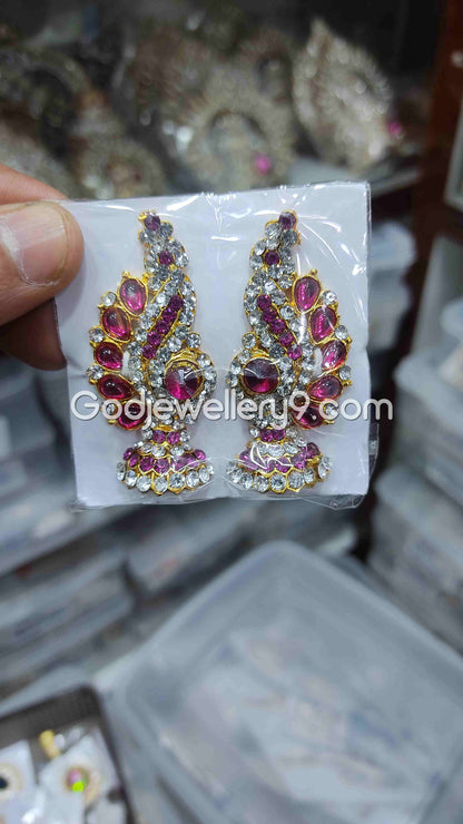 God Earrings Deity Amman karna Pathakam G41 Godjewellery9