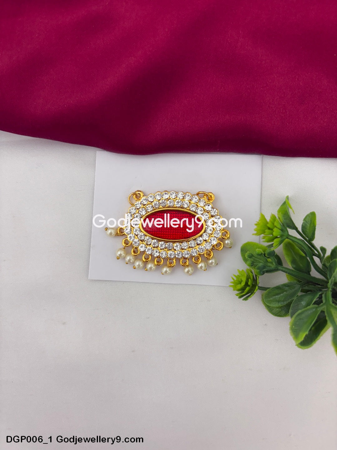 God Jewelley Marron Enamel Dollar Pendant For All Deity GodJewellery9.com DGP006 1