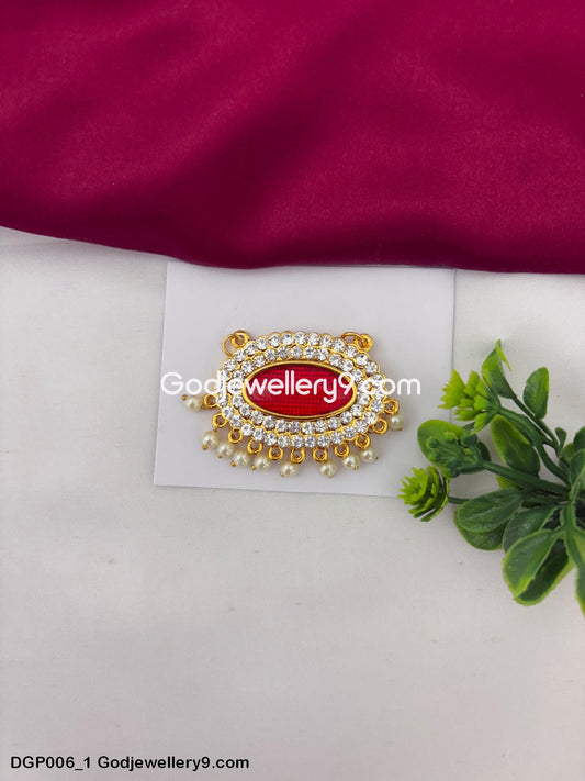 God Jewelley Marron Enamel Dollar Pendant For All Deity GodJewellery9.com DGP006 1