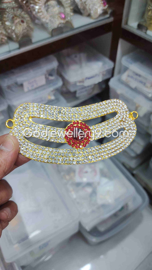 God Shiva Tripundra Stone Vibhuti Pattai Deity Namam Tilak R7