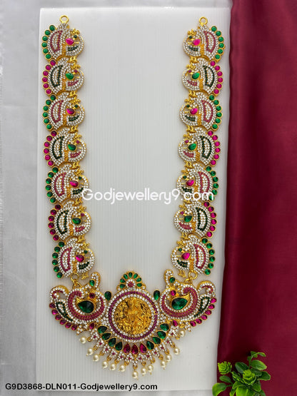 God Swamy 1 Step Long Haram Necklace for Deity Murti G9D3868-DLN011-Godjewellery9.com 1
