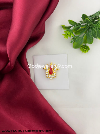 God V Shape Stone Namam Tilak Vishnu and Perumal Deity Idols Alankaram G99624-DGT006-Godjewellery9.com 1