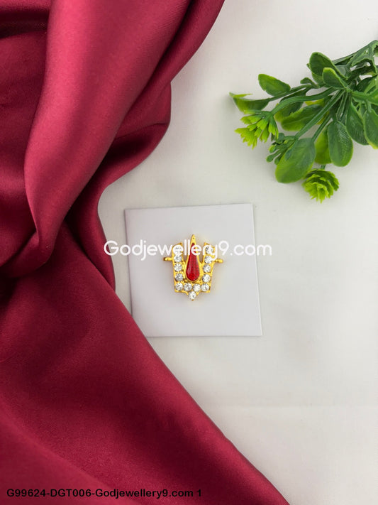 God V Shape Stone Namam Tilak Vishnu and Perumal Deity Idols Alankaram G99624-DGT006-Godjewellery9.com 1