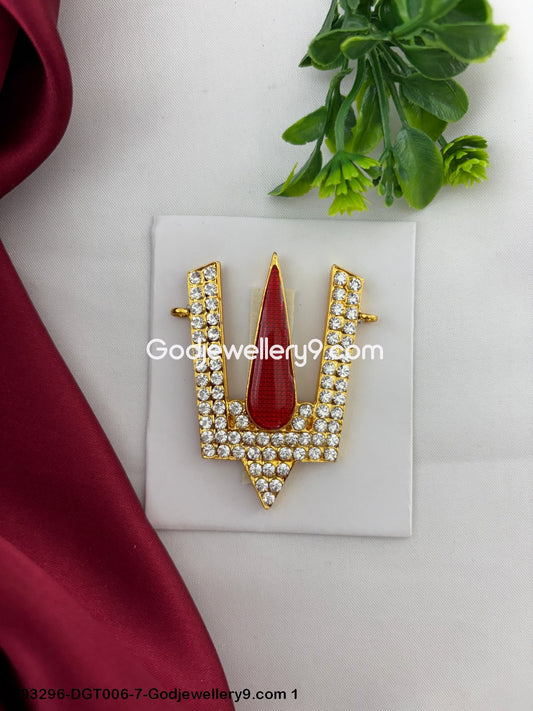 God V Shape Stone Namam Vishnu Tilak Stone for Divine Deity Alankaram G93296-DGT006-7-Godjewellery9.com 1