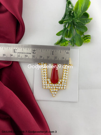 God V Shape Stone Namam Vishnu Tilak Stone for Divine Deity Alankaram G93296-DGT006-7-Godjewellery9.com 3