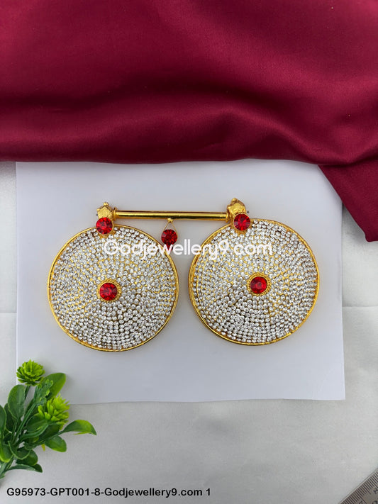 Goddess Devi Temple Pottu Thali and Stone Mangalsutra For Deity Alankaram G95973-GPT001-8-Godjewellery9.com 1