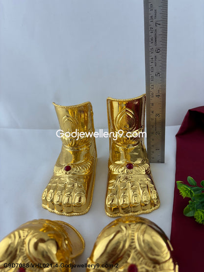 Gold Plated Deity Hands and Legs Hastam Padam for Temple and Home Pooja G9D7088-VHL021-4-Godjewellery9.com-2