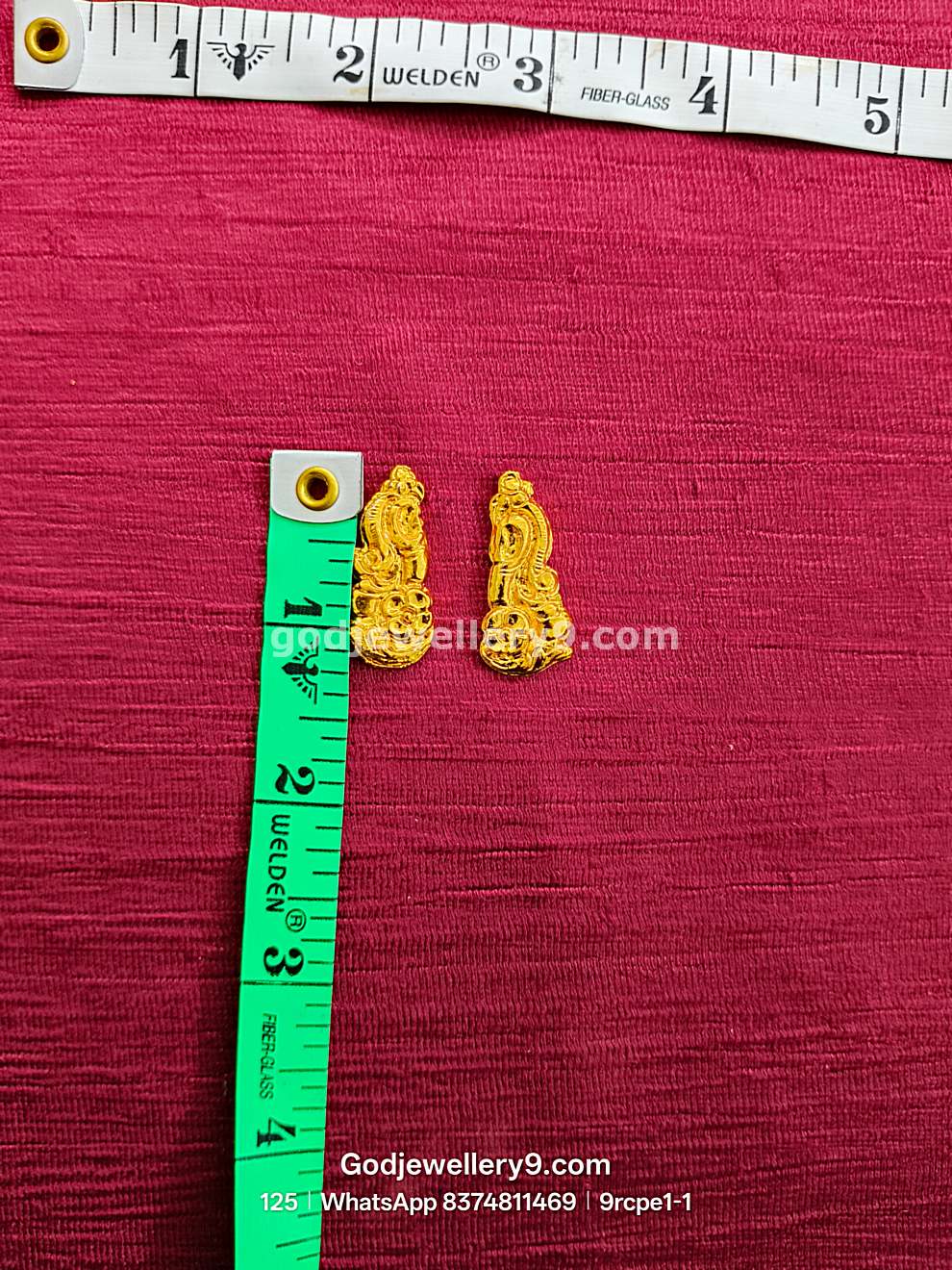 Gold Plated Earrings Karna pathakam 9rcpe1-1 godjewellery9.com