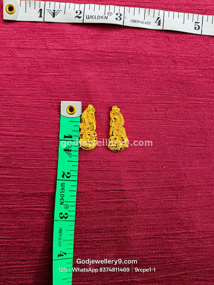Gold Plated Earrings Karna pathakam 9rcpe1-1 godjewellery9.com