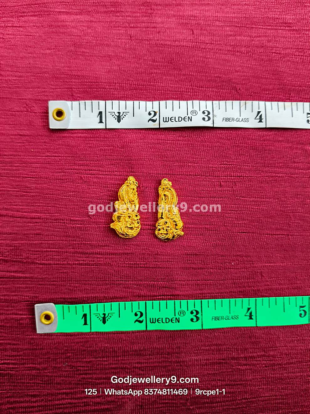 Gold Plated Earrings Karna pathakam 9rcpe1 godjewellery9.com