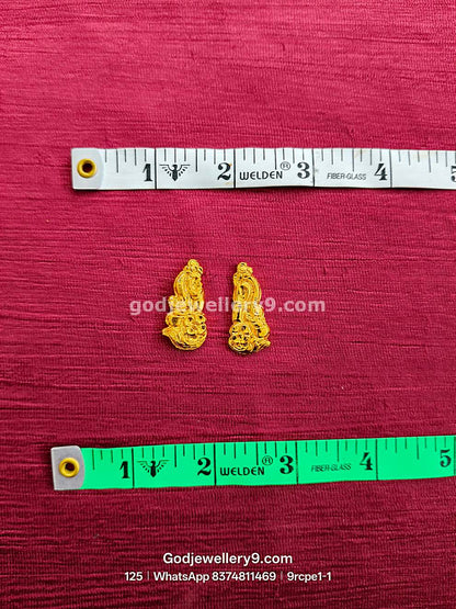 Gold Plated Earrings Karna pathakam 9rcpe1 godjewellery9.com