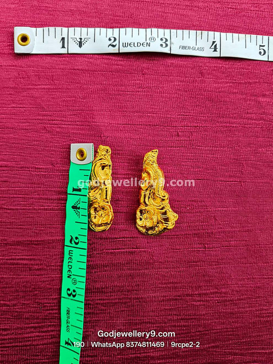 Gold Plated Earrings Karna pathakam 9rcpe2-1 godjewellery9.com