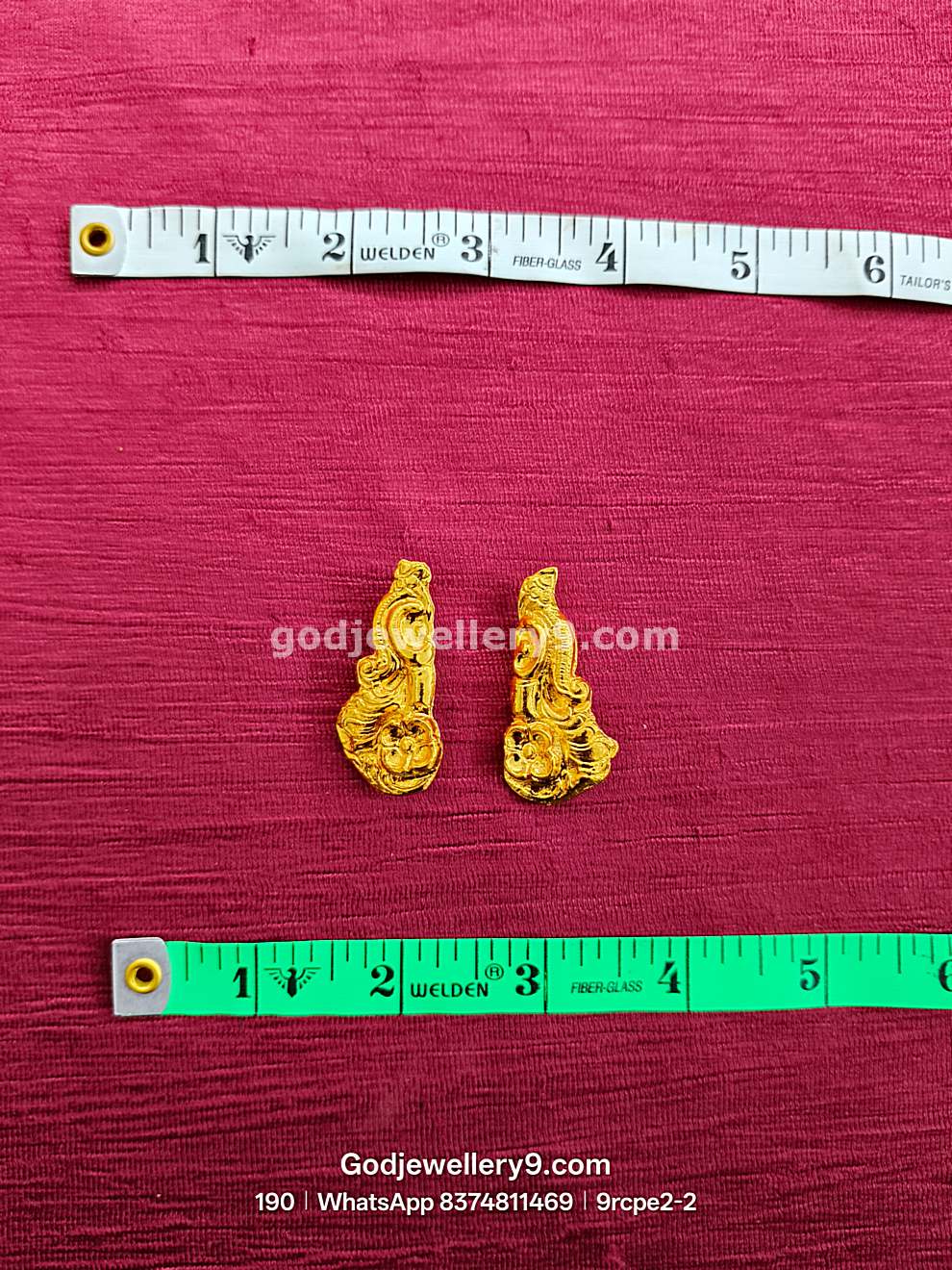 Gold Plated Earrings Karna pathakam 9rcpe2 godjewellery9.com