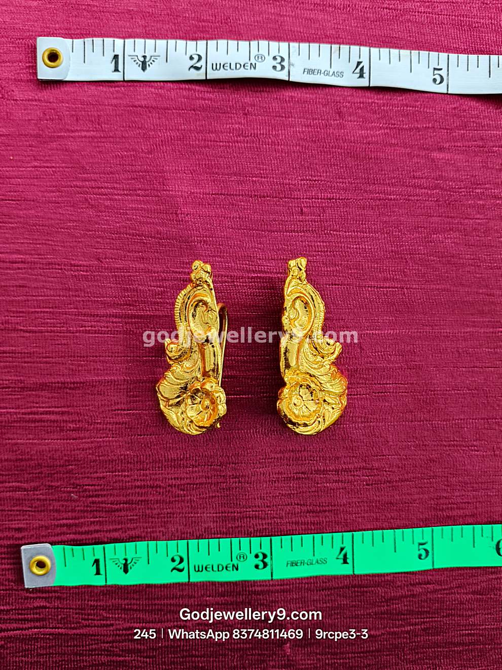 Gold Plated Earrings Karna pathakam 9rcpe3 godjewellery9.com