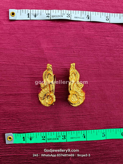 Gold Plated Earrings Karna pathakam 9rcpe3 godjewellery9.com