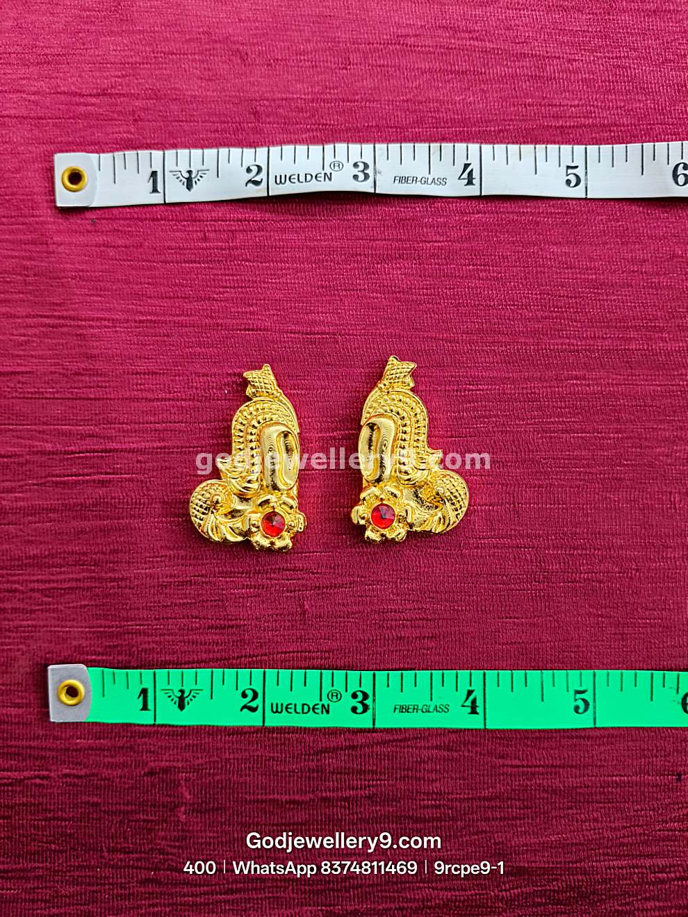 Gold Plated Earrings Karna pathakam 9rcpe9 godjewellery9.com