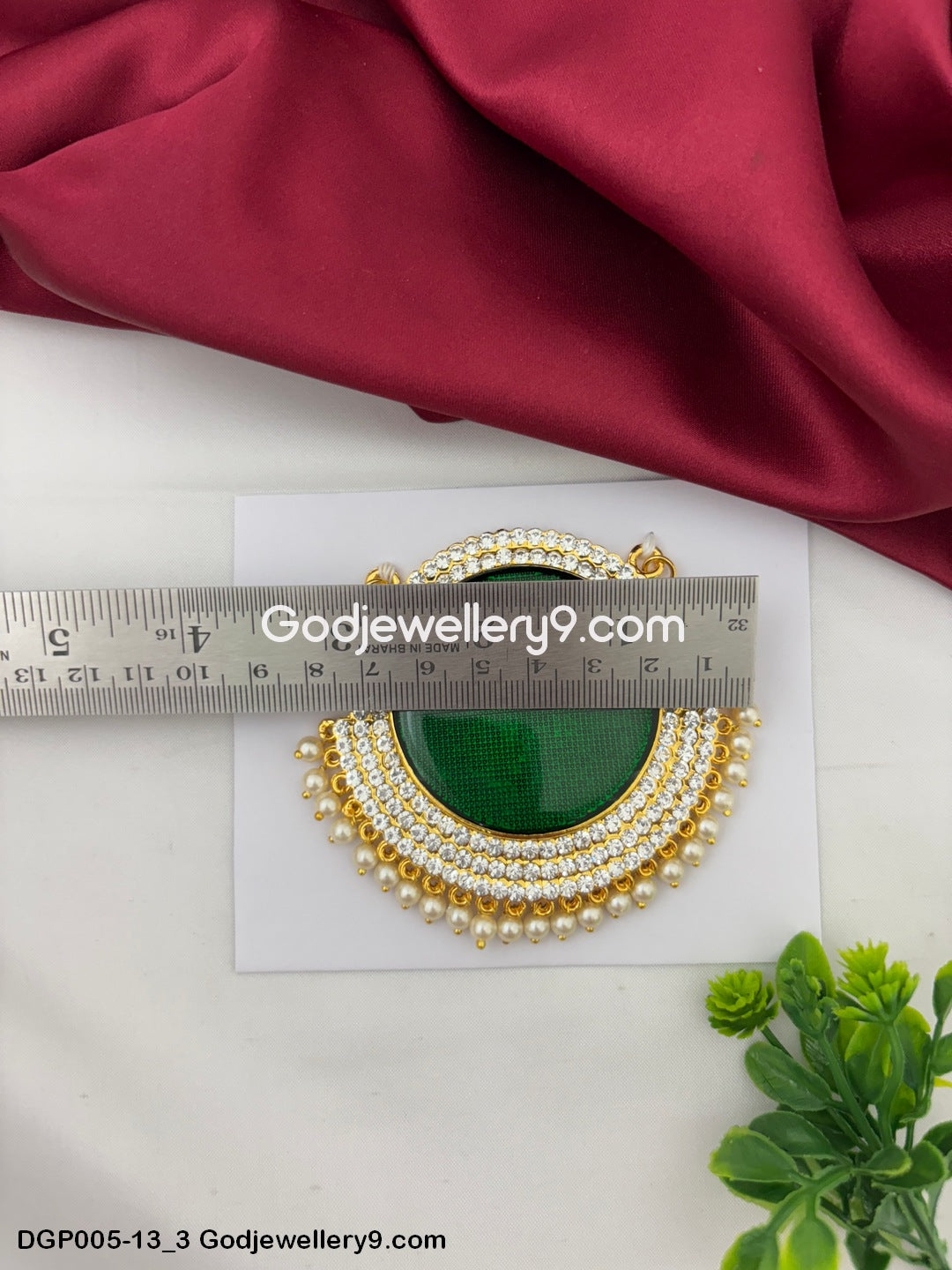 Green Dollar Pendant Deity God Jewelley For All Gods And Goddesses GodJewellery9.com DGP005-13 3