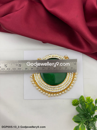 Green Dollar Pendant Deity God Jewelley For All Gods And Goddesses GodJewellery9.com DGP005-13 3