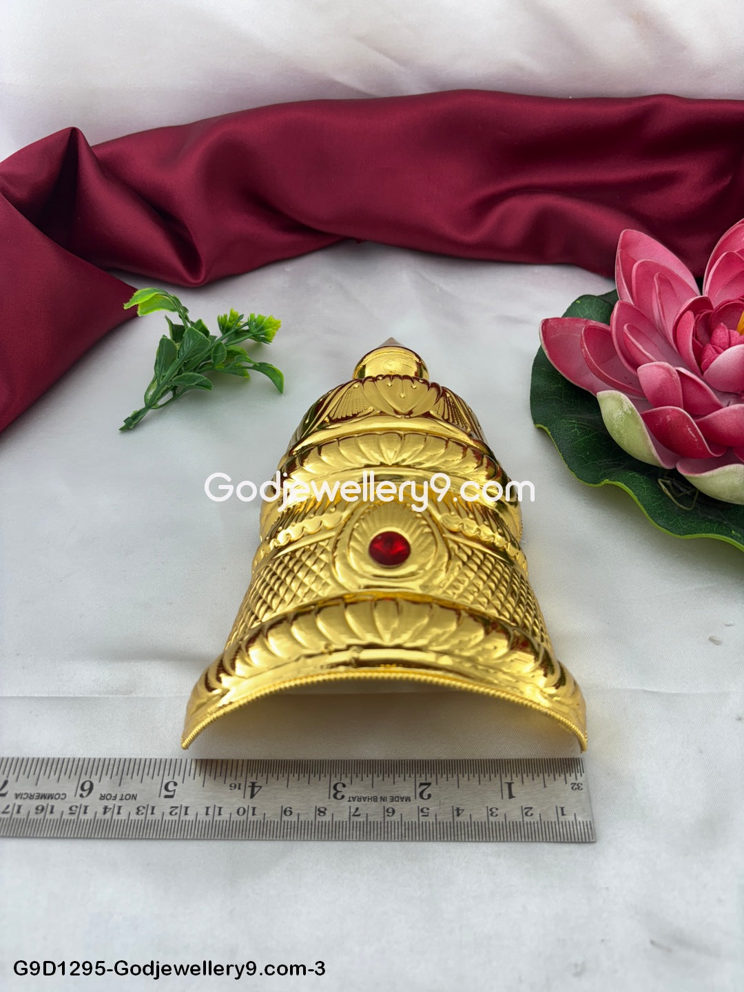 Half Crown Kireetam Mukut For Deity and God G5 Godjewellery9.com G9D1295-3