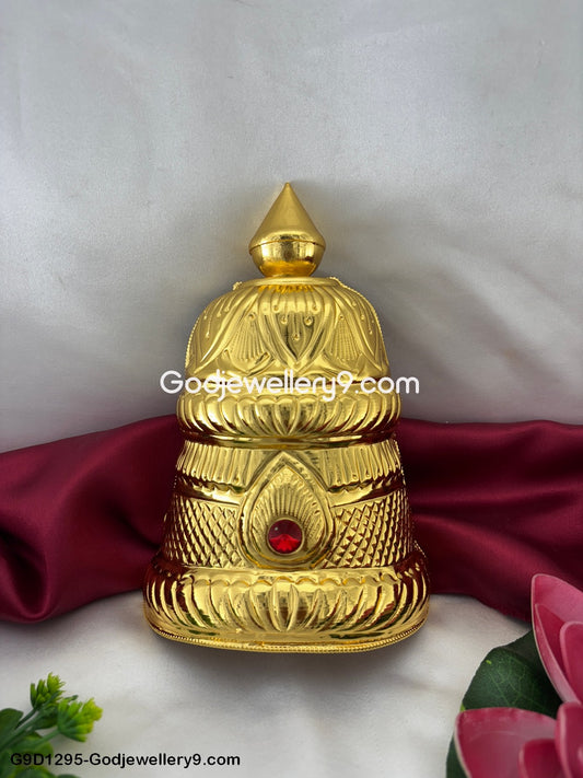 Half Crown Kireetam Mukut For Deity and God G5 Godjewellery9.com G9D1295