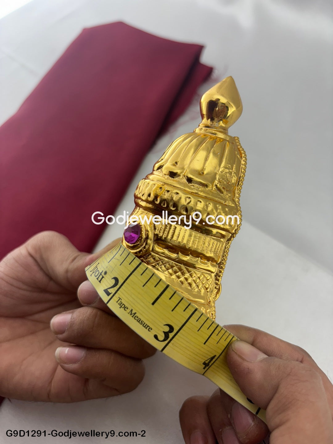 Half Crown Kireetam Mukut For Hindu God and Deity G1 Godjewellery9.com G9D1291-2