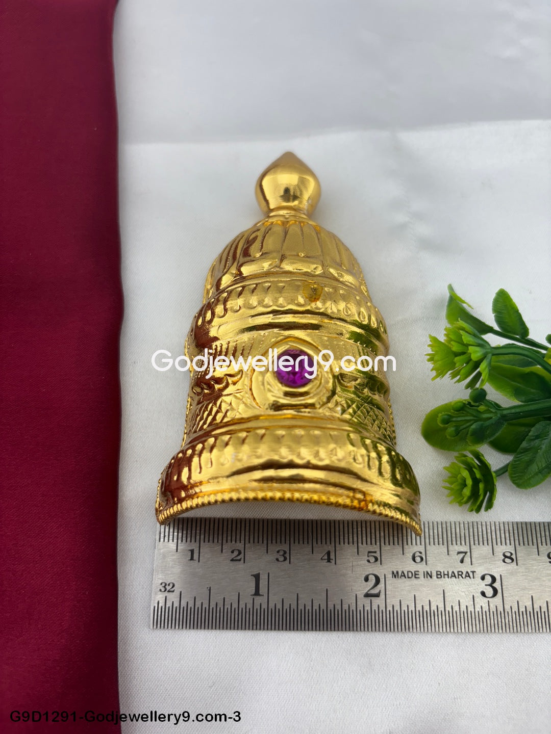 Half Crown Kireetam Mukut For Hindu God and Deity G1 Godjewellery9.com G9D1291-3