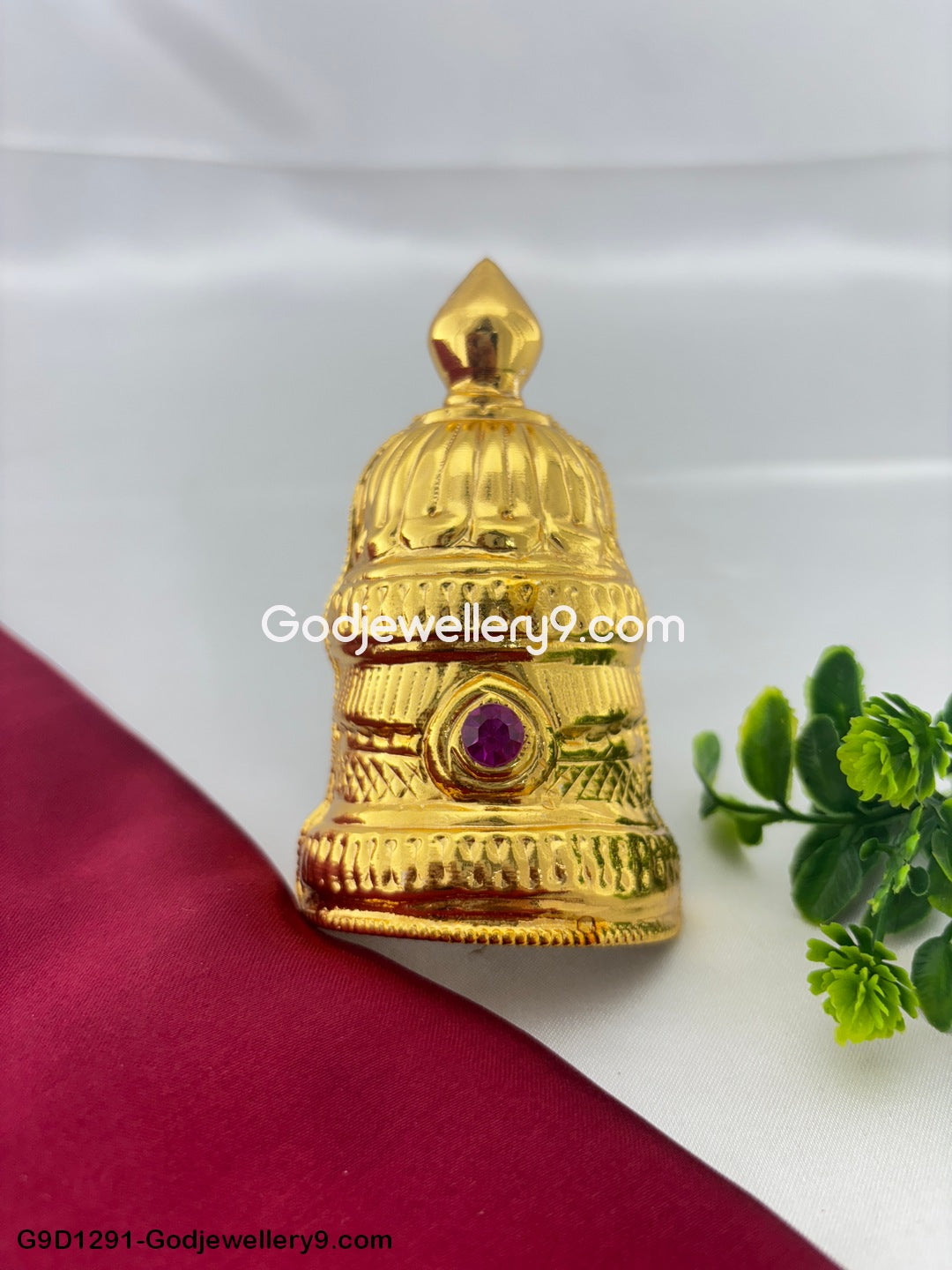 Half Crown Kireetam Mukut For Hindu God and Deity G1 Godjewellery9.com G9D1291