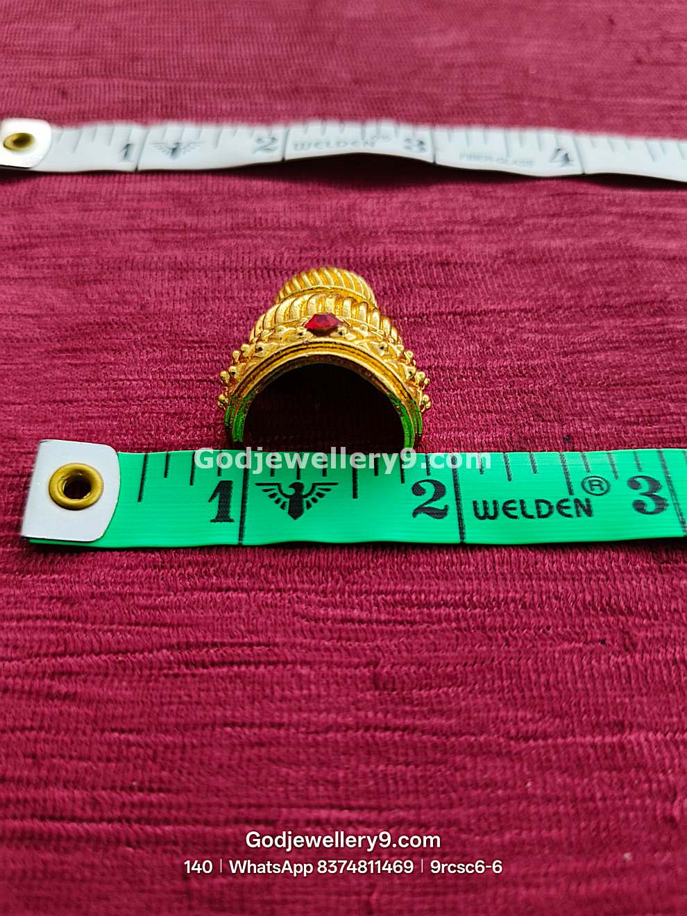 Hindu Deity Mukut for Miniature 2-4 Lakshmi & Ganesha Idols 9rcsc6-1 godjewellery9.com