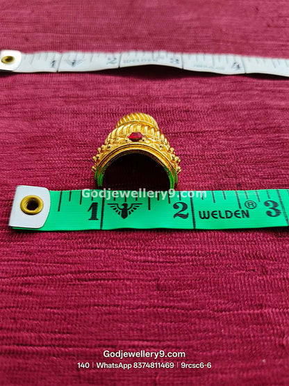 Hindu Deity Mukut for Miniature 2-4 Lakshmi & Ganesha Idols 9rcsc6-1 godjewellery9.com