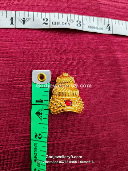 Hindu Deity Mukut for Miniature 2-4 Lakshmi & Ganesha Idols 9rcsc6-2 godjewellery9.com