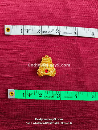 Hindu Deity Mukut for Miniature 2-4 Lakshmi & Ganesha Idols 9rcsc6 godjewellery9.com