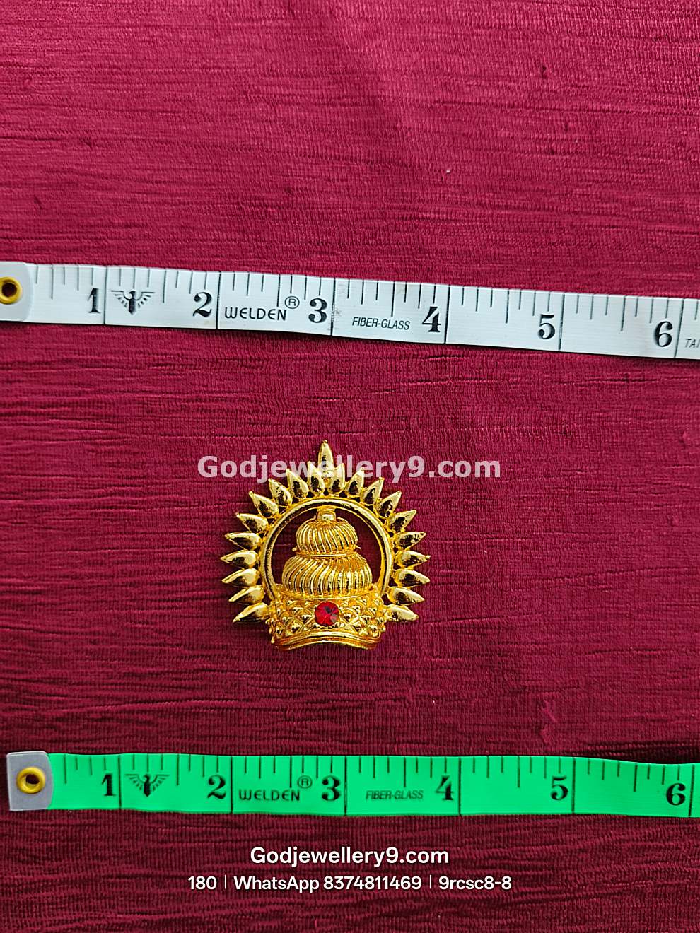 Lakshmi And Ganesha Small Arch Half Crown 9rcsc8 godjewellery9.com