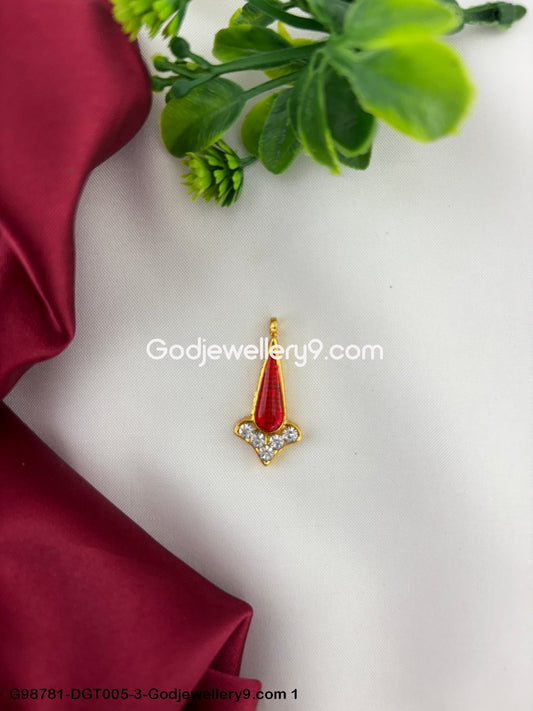 Lakshmi Deity Stone Tilak Bindi Pottu for Miniature Idol Set G98781-DGT005-3 -Godjewellery9.com 1
